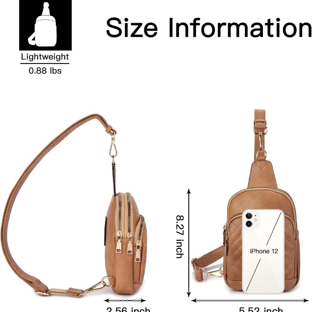 for Women Crossbody Bags Fanny Packs for Women Cross Body Waist Pack with Detach - Picture 6 of 7